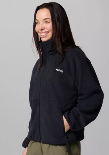 מעיל מיקרו-פליז נשים Sequoia Grove™ Full Zip Fleece Black