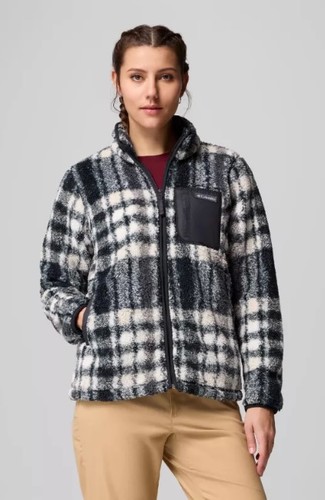 פליז לנשים  West Bend™ Print Full Zip II Black - Columbia(קולומביה)