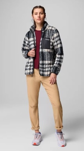פליז לנשים  West Bend™ Print Full Zip II Black - Columbia(קולומביה)