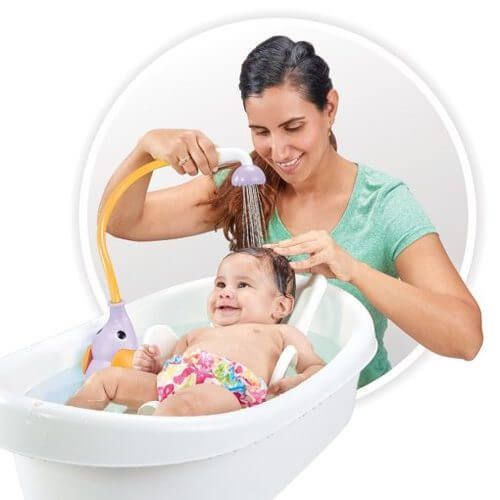 צעצוע אמבטיה פיל 2 ב 1 הכולל ברז - סגול יוקידו