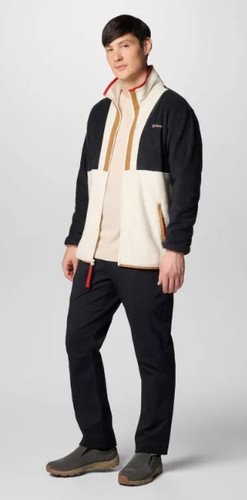 מעיל פליז גברים Backbowl™ II Full Zip Fleece Black/Chalk