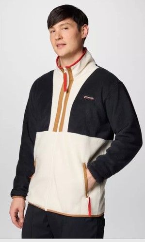 מעיל פליז גברים Backbowl™ II Full Zip Fleece Black/Chalk
