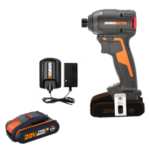 מברגת אימפקט 20V עם סוללה 2A ומטען PROSUMER WORX