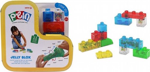 מארז 11 קוביות משחק רב חושי ג'לי צבעוניות ג'לי בלוקס