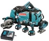 סט 6 כלים 18V נטען כולל 2 סוללות 5AH מבית MAKITA