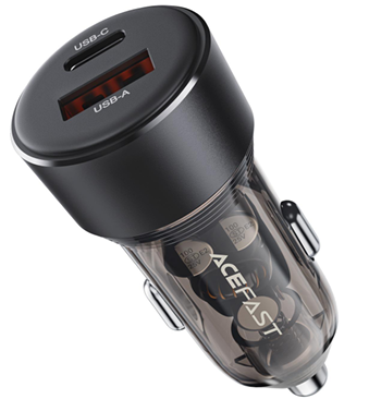 מטען רכב דו־יציאות ACEFAST B12 60W (USB-A + USB-C)