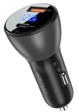 מטען רכב דו־יציאות ACEFAST B6 – ‎63W (USB-A + USB-C)