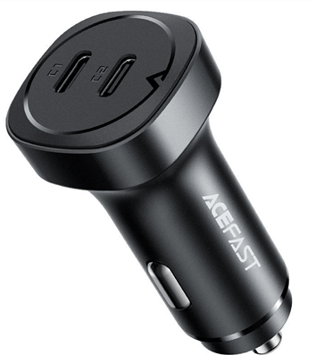 מטען רכב דו־יציאות ACEFAST B2 – ‎72W (2×USB-C)