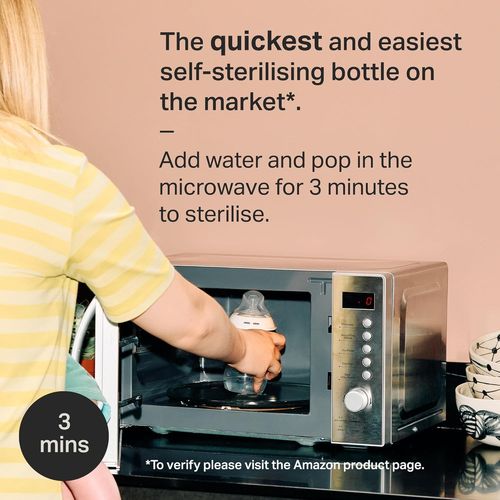 בקבוק תינוק עם סטריליזציה עצמית 150 מ