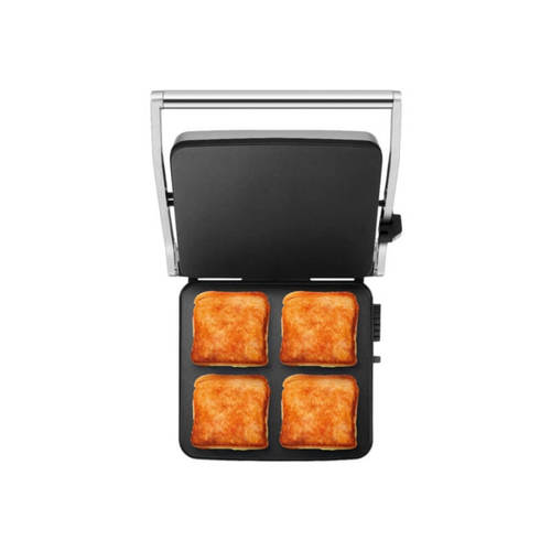 טוסטר לחיצה משולב גריל 4 פרוסות דגם LSG545BSS BREVILLE בצבע כסוף