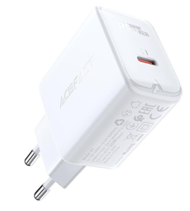 מטען קיר ACEFAST A1 – יציאת USB-C יחידה PD 20W