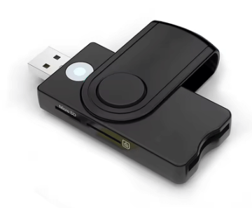  קורא כרטיסים חכם USB SIM/IC/ID/EMV/SD/TF/MMC תואם Windows & Linux