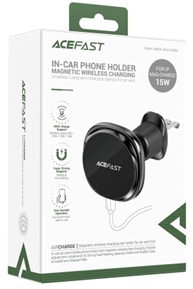 ACEFAST D31 – מחזיק רכב מגנטי לפתח אוורור עם טעינה אלחוטית