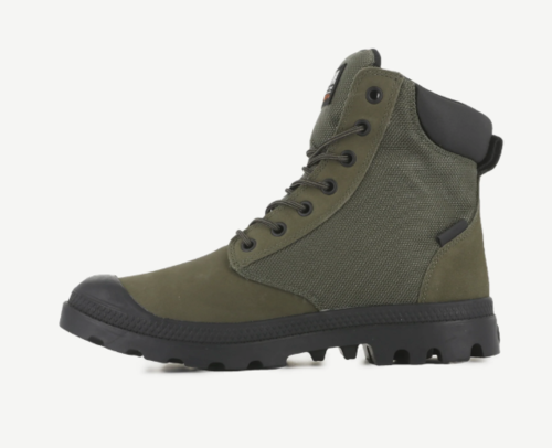 נעלי פלדיום אטומות למים מעור בצבע זית | 41-47 |  PALLADIUM PAMPA SC WPN U-S OLIVE 77235-325-M