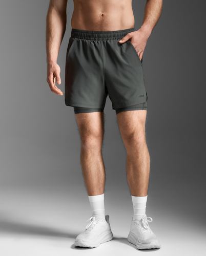 מכנס ריצה Aero Mesh 2-in-1 5 Inch Short JUP/BRF