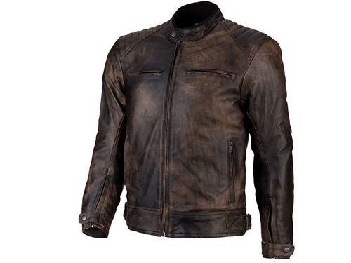 מעיל עור גברים קאט 2 מוטו חום – CAT2MOTO VEGA LEATHER JACKET