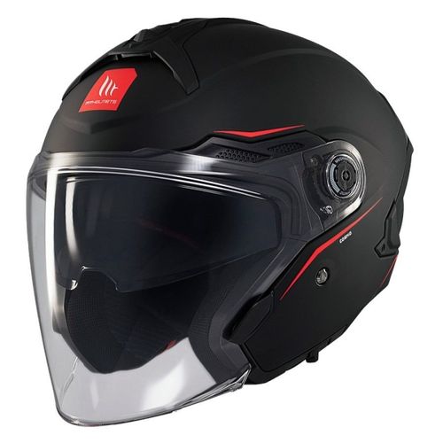 קסדה 3/4 אמ טי קוסמו שחור מט – MT COSMO SV SOLID MATT BLACK