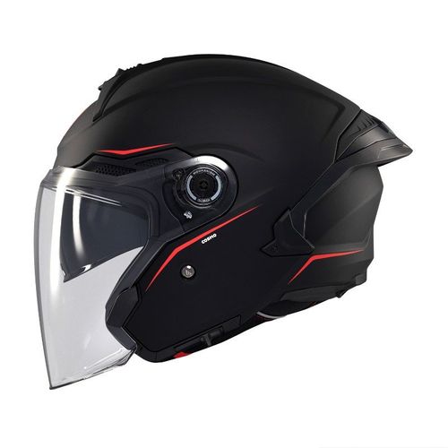 קסדה 3/4 אמ טי קוסמו שחור מט – MT COSMO SV SOLID MATT BLACK
