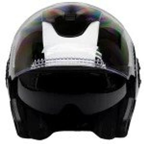 קסדת 3/4 אל אס 2 ורסו שחור/ לבן מבריק – LS2 OF570 VERSO RAVE GLOSS BLACK WHITE