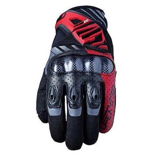כפפות רכיבה קיץ בשילוב עור פייב שחור/ אדום – FIVE RS-C BLACK/ RED