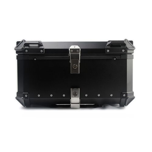 ארגז אלומיניום מרופד לאופנוע 55 ליטר שחור – GUARDTEK BOX ALUMINUM 55L BLACK