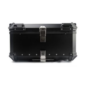 ארגז אלומיניום מרופד לאופנוע 65 ליטר שחור – GUARDTEK BOX ALUMINUM 65L BLACK