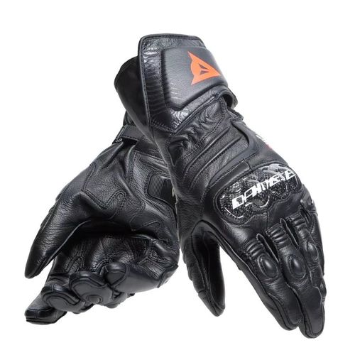כפפות רכיבה מעור ארוכות דיינז שחור – DAINESE CARBON 4 LONG LEATHER GLOVES