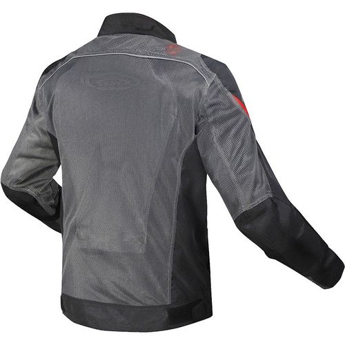 מעיל קיץ גברים אל אס 2 אבו אפור/ שחור /אדום – LS2 AIRY EVO MAN JACKET GREY BLACK RED