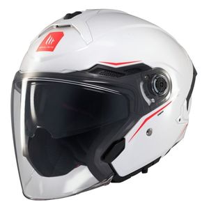 קסדה 3/4 אמ טי קוסמו לבן מבריק – MT COSMO SV SOLID WHITE GLOSS