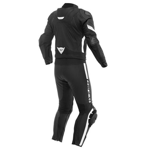 חליפת רכיבה עור 2 חלקים דיינז שחור/ לבן – DAINESE AVRO 4 LEATHER SUIT 2PCS