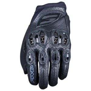 כפפות רכיבה קיץ מעור פייב שחור – FIVE STUNT EVO 2 LEATHER