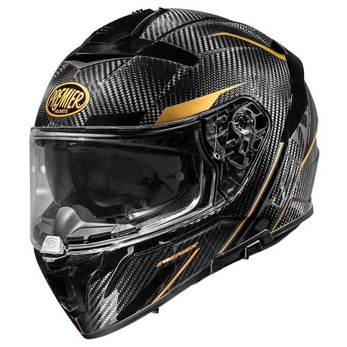 קסדה מלאה פרימייר קרבון מבריק/ זהב – PREMIER DEVIL CARBON GOLD ST19