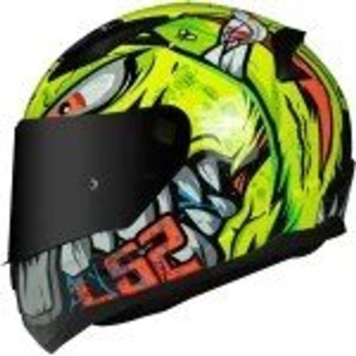 קסדה מלאה אל אס 2 רפיד ירוק חול מט – LS2 FF353 RAPID II BADASS YELLOW