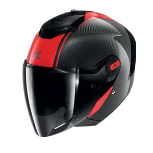 קסדת 3/4 שארק קרבון/ אדום – SHARK RS JET CARBON SKIN