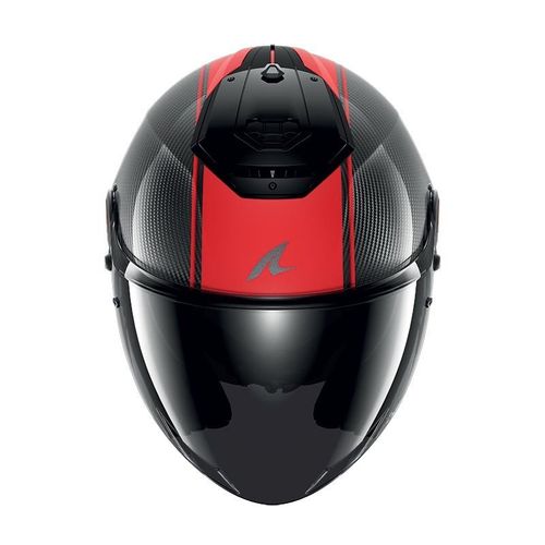 קסדת 3/4 שארק קרבון/ אדום – SHARK RS JET CARBON SKIN