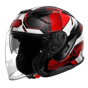 קסדת 3/4 שואי קרוז אדום/ שחור/ לבן – SHOEI J-CRUISE III WHIZZY TC-1