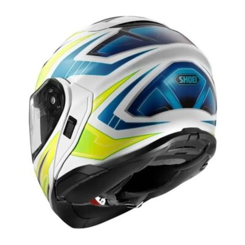 קסדה נפתחת שואי נאוטק 3 לבן/ כחול/ צהוב – SHOEI NEOTEC III ANTHEM TC-3