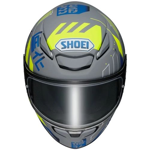 קסדה מלאה שואי אן אקס אר 2 אפור/ צהוב/ כחול – SHOEI NXR II ACCOLADE TC-10