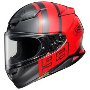 קסדה מלאה שואי אן אקס אר 2 אפור/ אדום – SHOEI NXR II MM93 COLLECTION TRACK TC-1
