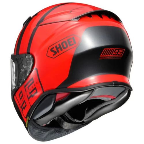 קסדה מלאה שואי אן אקס אר 2 אפור/ אדום – SHOEI NXR II MM93 COLLECTION TRACK TC-1