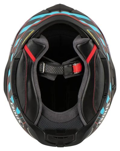 קסדה מלאה שואי ג'י טי אר 3 תכלת/ שחור/ אדום – SHOEI GT-AIR III DISCIPLINE TC-2
