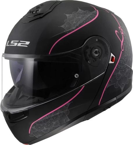 קסדה נפתחת אל אס 2 סטרוב שחור/ ורוד – LS2 FF908 STROBE II LUX BLACK PINK