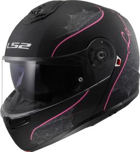 קסדה נפתחת אל אס 2 סטרוב שחור/ ורוד – LS2 FF908 STROBE II LUX BLACK PINK