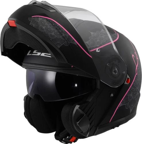 קסדה נפתחת אל אס 2 סטרוב שחור/ ורוד – LS2 FF908 STROBE II LUX BLACK PINK