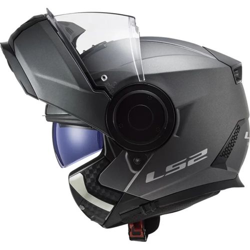 קסדה נפתחת אל אס 2 סקופ טיטניום מט – LS2 FF902 SCOPE SOLID MATT TITANIUM