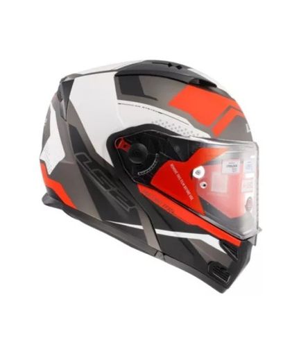קסדה נפתחת אל אס 2 מטרו שחור/ לבן/ אדום מט – LS2 FF324 METRO COMPLEX MATT BLACK WHITE RED