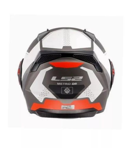 קסדה נפתחת אל אס 2 מטרו שחור/ לבן/ אדום מט – LS2 FF324 METRO COMPLEX MATT BLACK WHITE RED