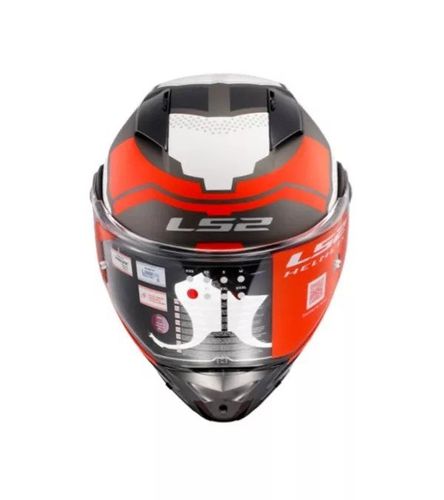 קסדה נפתחת אל אס 2 מטרו שחור/ לבן/ אדום מט – LS2 FF324 METRO COMPLEX MATT BLACK WHITE RED