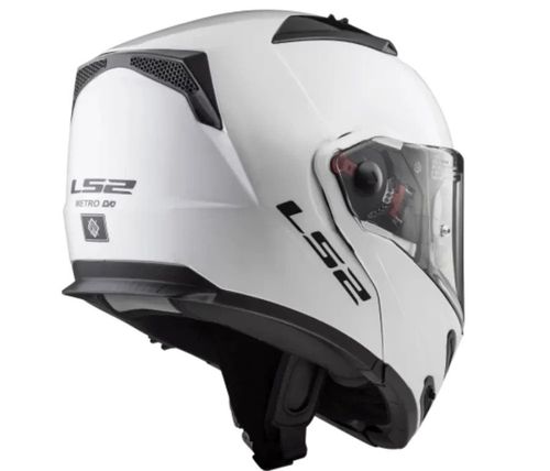 קסדה נפתחת אל אס 2 מטרו לבן מבריק – LS2 FF324 METRO SINGLE MONO GLOSS WHITE