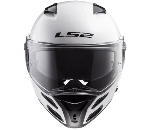 קסדה נפתחת אל אס 2 מטרו לבן מבריק – LS2 FF324 METRO SINGLE MONO GLOSS WHITE